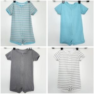 Hanes Baby Rompers - Set of 4 | Size 12-18 Months